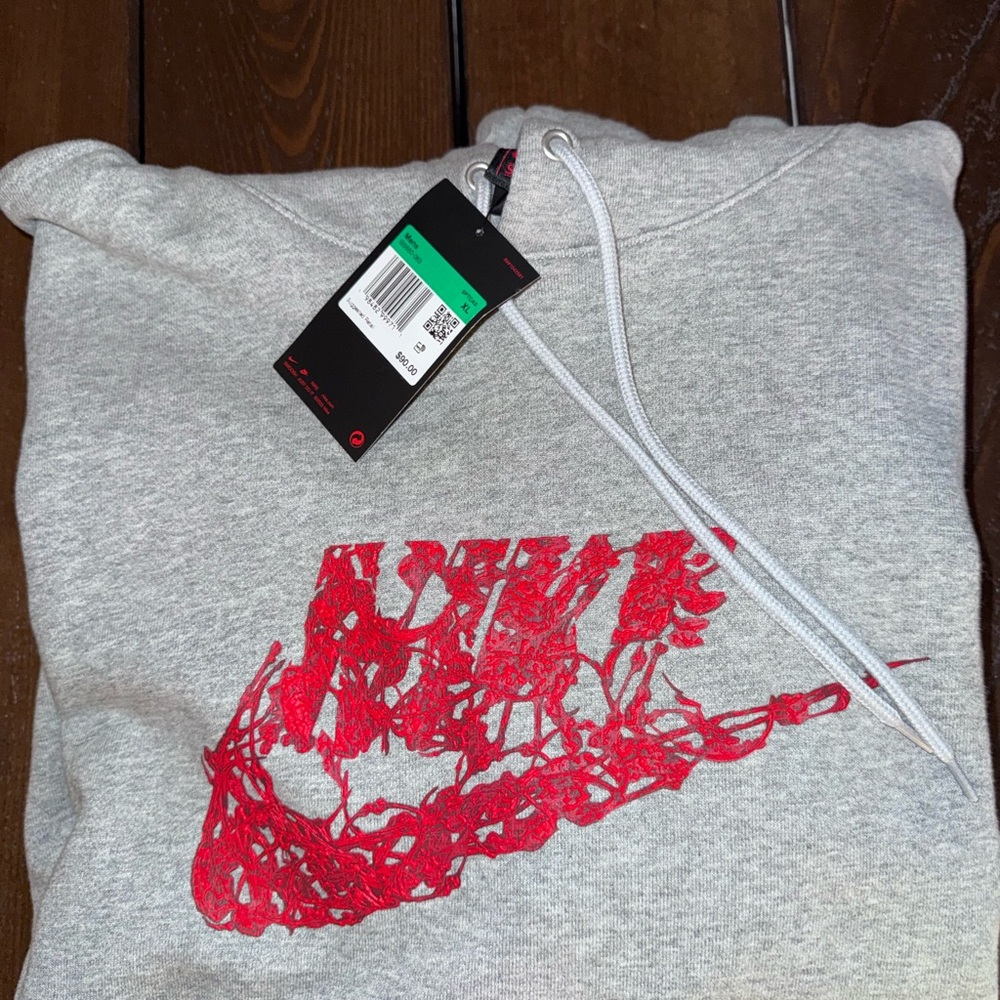 Nike Gray Stranger things Hoodie